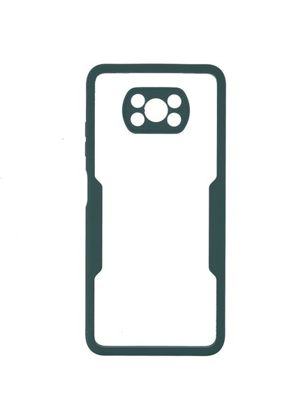 Kamera Koruma Hibrit Akrilik+Tpu Telefon Kılıfı Pet Ekran Koruyucusu Xiaomi Poco X3 Nfc/poco X3 Pro/poco X3-Dark Yeşil (Yurt Dışından)