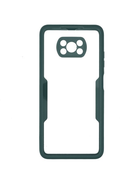Kamera Koruma Hibrit Akrilik+Tpu Telefon Kılıfı Pet Ekran Koruyucusu Xiaomi Poco X3 Nfc/poco X3 Pro/poco X3-Dark Yeşil (Yurt Dışından)