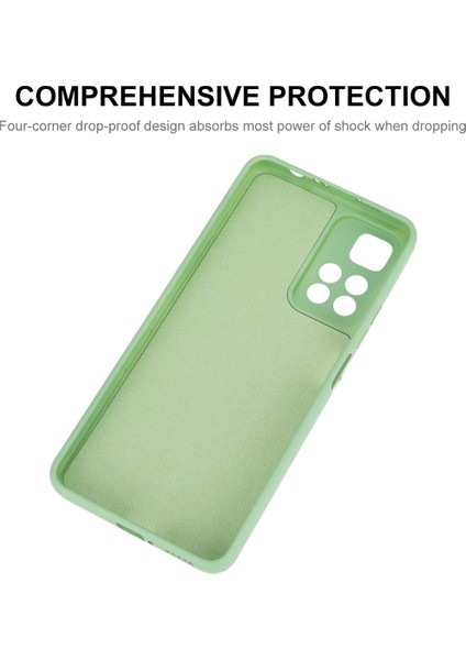 Düz Renk Düz Kenar Sıvı Silikon Kesin Kesim Şok Geçirmez Telefon Kılıfı Xiaomi Redmi Note 11 Pro 5g (Çin) (Mediatek)/note 11 Pro+ 5g-Beige (Yurt Dışından) fırsatları