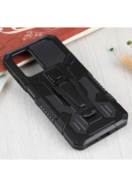 Pc+Tpu Telefon Koruyucu Kılıf Xiaomi Redmi Için Dahili Manyetik Absorbed Metal Plaka Arka Klip Kickstand Tasarım Hibrit Kapak ile Not 11 4g (Mediatek)/redmi 10 4g ()/redmi 10 4g-Black (Yurt Dışından) fiyatları