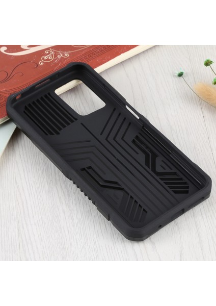 Pc+Tpu Telefon Koruyucu Kılıf Xiaomi Redmi Için Dahili Manyetik Absorbed Metal Plaka Arka Klip Kickstand Tasarım Hibrit Kapak ile Not 11 4g (Mediatek)/redmi 10 4g ()/redmi 10 4g-Black (Yurt Dışından) modelleri