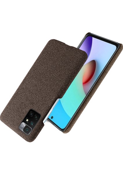 Telefon Kapağı Xiaomi Redmi Için Iyi Korumalı Bez Kaplamalı Plastik Telefon Kılıfı Not 11 4g (Mediatek)/10 4g (2021)/10 2022 4g-Brown (Yurt Dışından) fiyatları