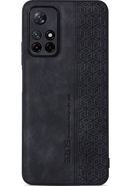 Xiaomi Redmi Için Not 11T 5g/not 11S 5g/not 11 5g (Mediatek)/poco M4 Pro 5g Baskılı Desen Telefon Kapağı Deri Kaplı Tpu Kasa-Siyah (Yurt Dışından)
