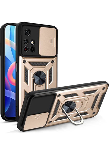 Xiaomi Redmi Için Note 11 Pro 5g (Çin) (Mediatek)/note 11 Pro+ 5g Ring Kickstand Tpu+ Pc Telefon Kılıfı Kamera Koruması Arka Kapak Arka (Yurt Dışından)