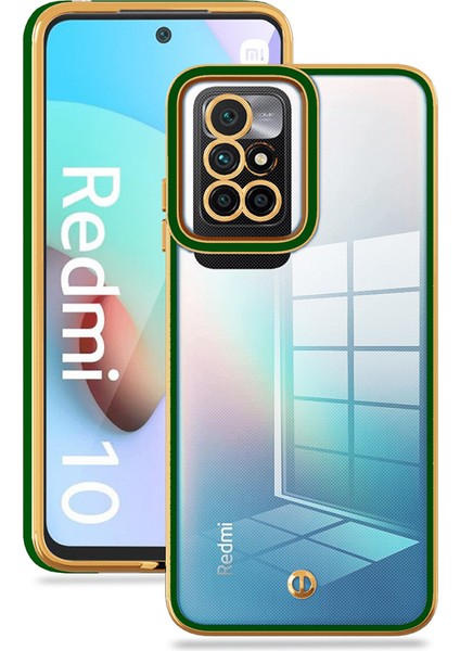 Xiaomi Redmi Için Koruyucu Telefon Kılıfı Not 11 4g (Mediatek)/10 4g (2021)/10 2022 4g, Elektrokaplatma Anti-Drop Tpu Telefon Kapak Yeşili (Yurt Dışından)