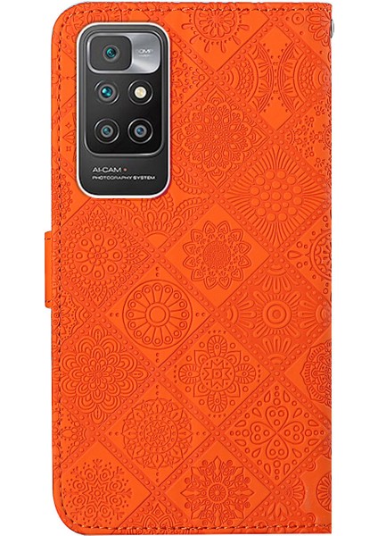 Basılı Çiçek Deri Manyetik Flip Şok Geçirmez, Xiaomi Redmi 10 4g (2021)/REDMI 10 2022 4g/redmi Not 11 4g (Mediatek)/redmi 10 Prime-Terange (Yurt Dışından) fırsatları