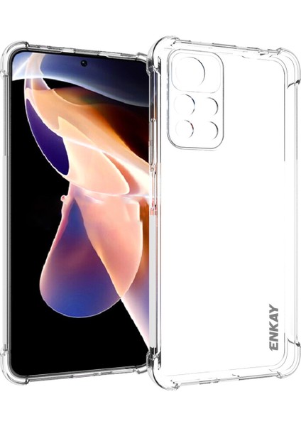 Xiaomi Redmi Için Note 11 Pro 5g (Çin) (Mediatek)/11 Pro+ 5g Kristal Temiz Koruma Dört Köşe Düşme Koruma Telefon Kapağı Kesme Anti-Slip Edge Tpu Kabuğu (Yurt Dışından)