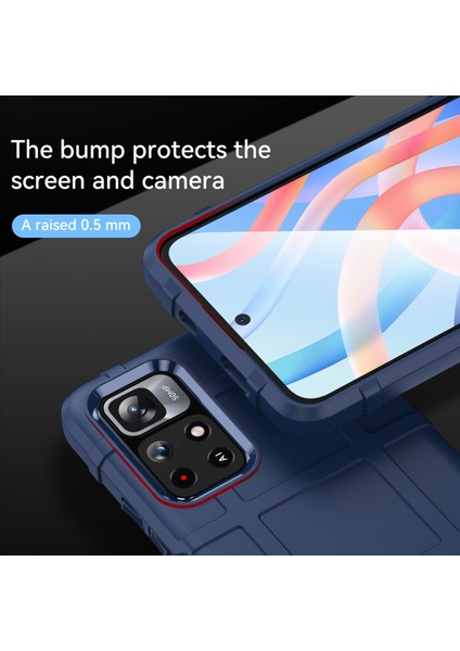 Xiaomi Redmi Için Not 11 5g (Çin) (Mediatek)/not 11T 5g/not 11S 5g Şık Sağlam Kare Izgara Tasarım Kaldırılmış Tpu Şok Geçirmez (Yurt Dışından) fırsatları