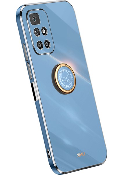 Xiaomi Için Xinli Redmi 10 4g (2021)/REDMI 10 2022 4g/redmi 10 Prime/redmi Not 11 4g (Mediatek) Ring Tutucu Tpu Telefon Kılıfı Kapak Blue (Yurt Dışından)