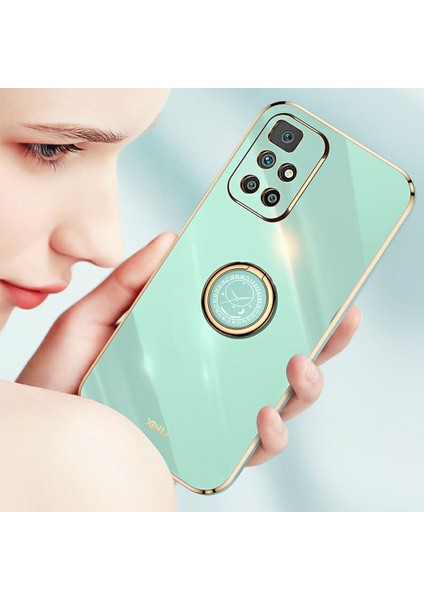 Xiaomi Için Xinli Redmi 10 4g (2021)/REDMI 10 2022 4g/redmi 10 Prime/redmi Not 11 4g (Mediatek) Ring Tutucu Tpu Telefon Kılıfı Kapak Blue (Yurt Dışından) modelleri