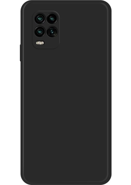 Xiaomi Mi 10 Lite 5g Cep Telefonu Koruma Kılıfı Için, Ka Tpu+Mikrofiber Astar Düz Kenarlı Telefon Arka Kapak Black (Yurt Dışından)