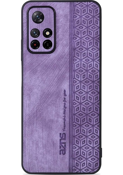 Xiaomi Redmi Için Not 11T 5g/not 11S 5g/not 11 5g (Mediatek)/poco M4 Pro 5g Baskılı Desen Telefon Kapağı Deri Kaplı Tpu Kasa-Mor (Yurt Dışından)