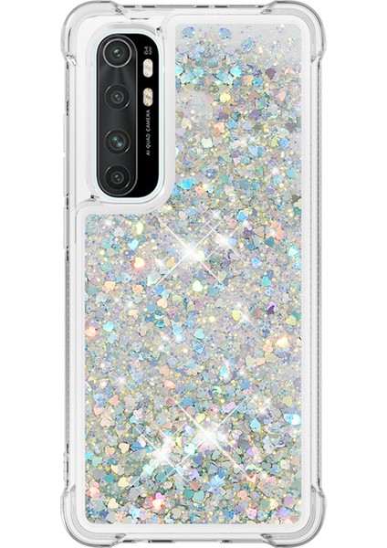 Dinamik Quicksand ve Tpu Cep Telefonu Xiaomi Mi Için Koruyucu Kapak Note 10 Lite-I-Ilıght Green (Yurt Dışından)