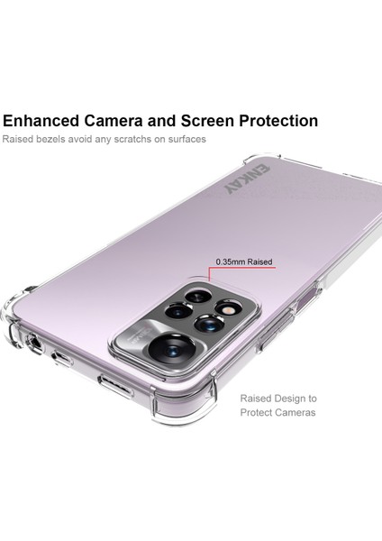 Xiaomi Redmi Için Note 11 Pro 5g (Çin) (Mediatek)/11 Pro+ 5g Kristal Temiz Koruma Dört Köşe Düşme Koruma Telefon Kapağı Kesme Anti-Slip Edge Tpu Kabuğu (Yurt Dışından)