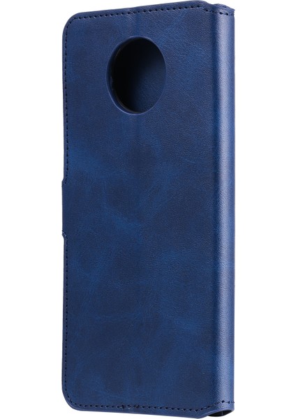 Xiaomi Redmi Için Klasik Cüzdan Stand Flip Deri Telefon Kılıfı Not 9 5g/redmi Not 9t 5g-Blue (Yurt Dışından)