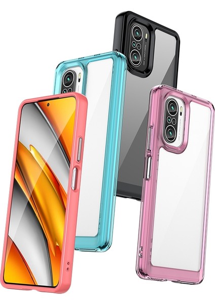 Xiaomi Için Poco F3/mi 11I/MI 11X/MI 11X Pro/redmi K40/K40 PRO/K40 Pro+ Bağımsız Düğmeler Telefon Kabuğu Tpu+ Akrilik Hibrit Kılıf Kılıf Kılıfı Gri (Yurt Dışından) modelleri