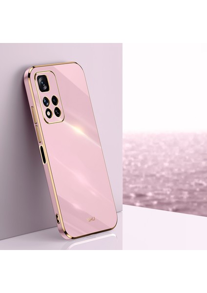 Xiaomi Redmi Için Xinli Note 11 Pro 5g (Çin) (Mediatek)/not 11 Pro+ 5g Hassas Lens Kesim Tpu Akıllı Telefon Şok Geçirmez Kasa Şık Elektrokaplatma Altın Kenar Telefon Kapak Morası (Yurt Dışından) fırsatları