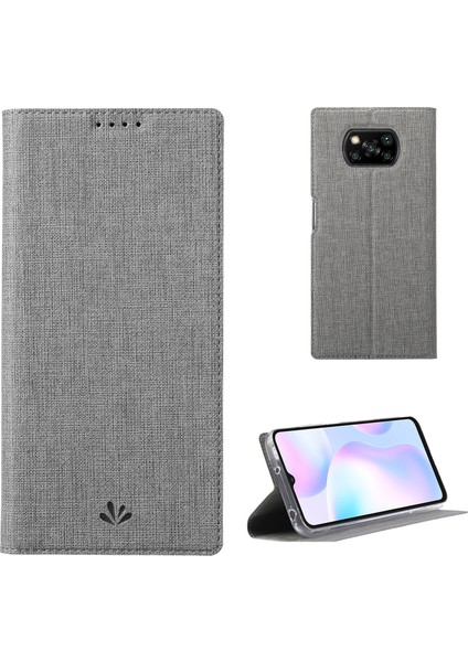 Xiaomi Poco X3/poco X3 Nfc-Gre Için Stand ve Kart Yuvası ile Deri Kılıf (Yurt Dışından)