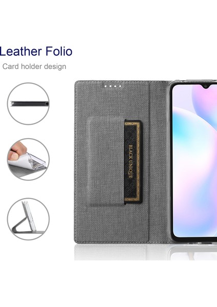 Xiaomi Poco X3/poco X3 Nfc-Gre Için Stand ve Kart Yuvası ile Deri Kılıf (Yurt Dışından)