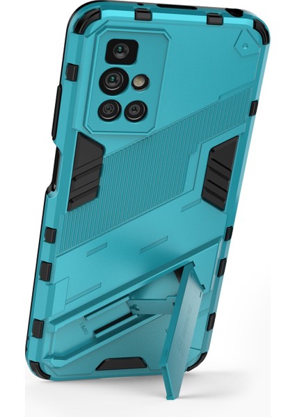 Xiaomi Redmi 10 4g (2021)/REDMI 10 2022 4g/redmi Not 11 4g (Mediatek) Zırh Şok Geçirmez Yumuşak Tpu+Sert Pc Kickstand Geri Kapak Baby Blue (Yurt Dışından) fırsatları
