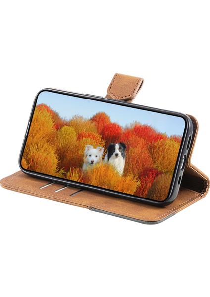 Xiaomi Için Ttudrch Redmı 9 004 Birleştirme Cilt Touch Stand Telefon Kılıfı Pu Deri Cüzdan Kapağı Rfıd Blowanter-Brown (Yurt Dışından) fiyatları