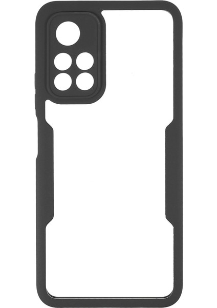 360 Derece Koruma Akrilik+Tpu Hibrit Telefon Kılıfı Pet Screen Film ile Xiaomi Redmi Not 11 5g (Çin) (Mediatek)/redmi Not 11T 5g/redmi Not 11S 5g-Black (Yurt Dışından) modelleri