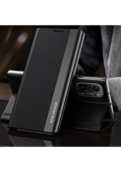 Pu Deri Çok Yolda Koruma Tam Koruma Telefon Kılıfı, Stand For Xiaomi Mi 11I/POCO F3/redmi K40/K40 Pro-Black (Yurt Dışından)