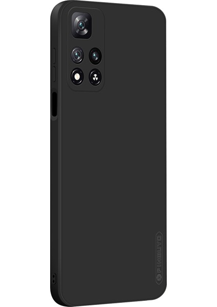 Xiaomi Redmi Için Hassas Kesme Telefon Kılıfı Note 11 Pro 5g (Çin) (Mediatek)/note 11 Pro+ 5g, Esnek Tpu Anti-Drop Koruyucu Kapak Black (Yurt Dışından)