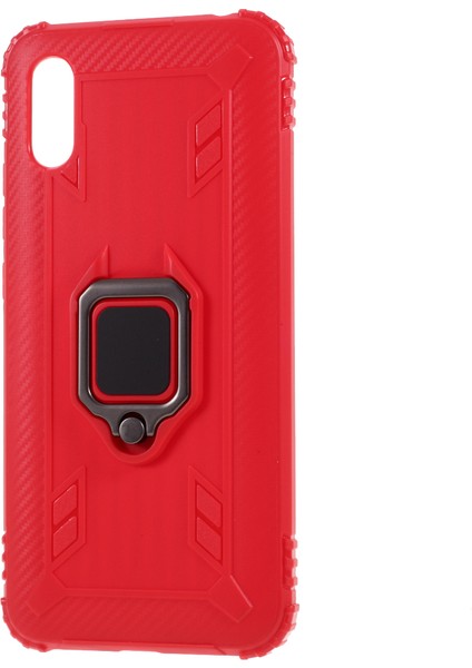 Xiaomi Redmi 9A-KIRMIZI Için Parmak Yüzüğü Kickstand Tpu Kapağı (Yurt Dışından) fiyatları