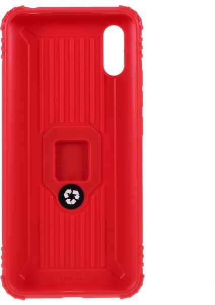 Xiaomi Redmi 9A-KIRMIZI Için Parmak Yüzüğü Kickstand Tpu Kapağı (Yurt Dışından) modelleri