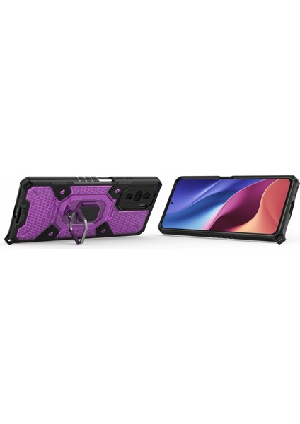 4U Sky Pc+Tpu Hibrid Telefon Kapağı Kılıfı Xiaomi Mi 11I/POCO F3/redmi K40/K40 Pro-Morası Için Metal Kickstand ile Damla Koruyucu (Yurt Dışından)