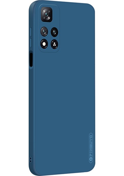 Xiaomi Redmi Için Hassas Kesme Telefon Kılıfı Note 11 Pro 5g (Çin) (Mediatek)/note 11 Pro+ 5g, Esnek Tpu Anti-Drop Koruyucu Kapak Mavisi (Yurt Dışından)