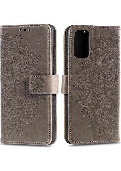 Xiaomi Poco M3-Gre Için Kayışlı Basılı Mandala Çiçek Cüzdan Deri Kasa (Yurt Dışından)