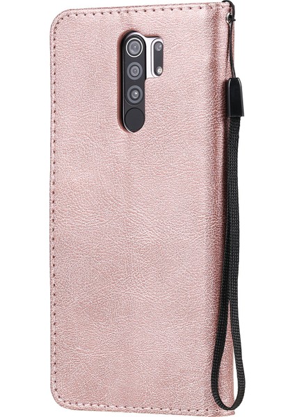 Xiaomi Redmi 9-Rose Altın Için Cüzdan Deri Stand Kapak Kılıfı (Yurt Dışından) modelleri