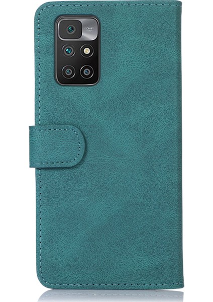 Dikiş Pu Deri Manyetik Toka Stand Telefon Kılıfı Cüzdan Koruyucu Kapak Xiaomi Redmi Note 11 Pro 5g (Çin) (Mediatek)/note 11 Pro+ 5g-Yeşil (Yurt Dışından) modelleri