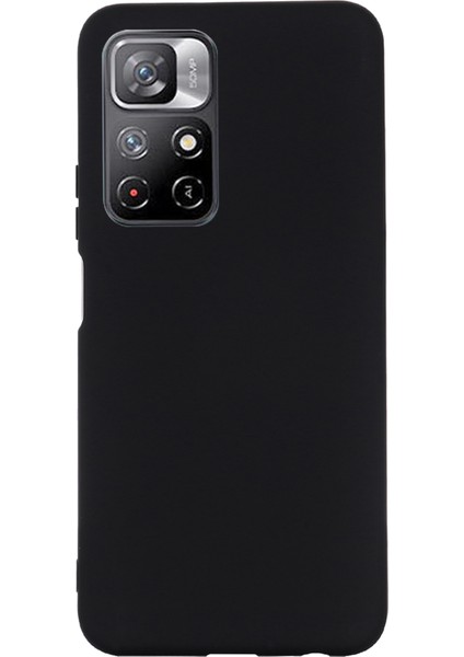 Yumuşak Sıvı Silikon Hafif Mikrofiber Astar Yastık Doku Xiaomi Redmi Için Koruyucu Kapak Not 11 5g (Çin) (Mediatek)/redmi Not 11T 5g/not 11S 5g-Black (Yurt Dışından) modelleri