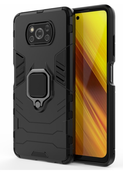 Xiaomi Poco X3 Nfc/poco X3-Black Için Soğuk Kurulu Hıng Tuter Kıcko Tpu Hybrıd Kahraman (Yurt Dışından)