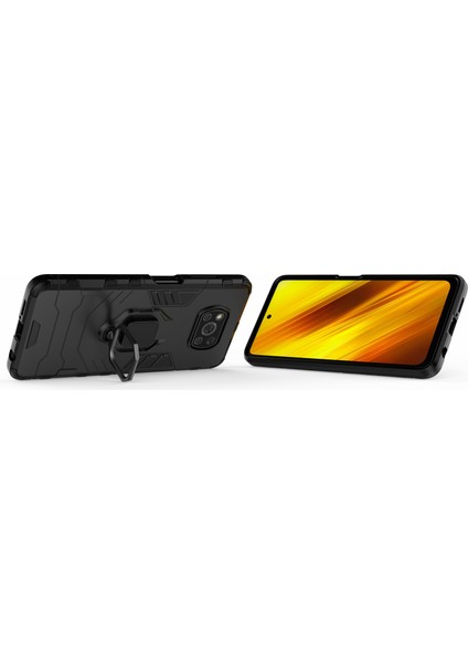 Xiaomi Poco X3 Nfc/poco X3-Black Için Soğuk Kurulu Hıng Tuter Kıcko Tpu Hybrıd Kahraman (Yurt Dışından)