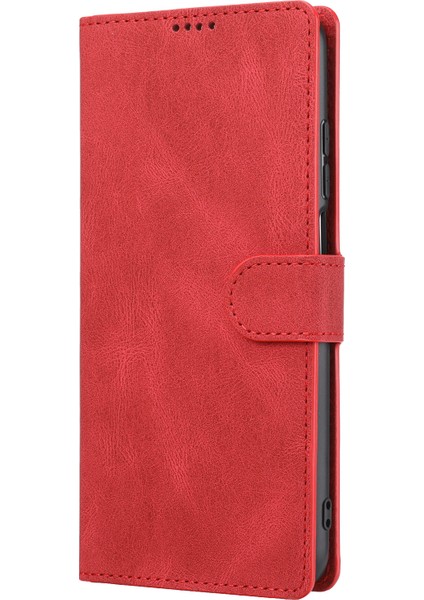 Manyetik Klasik Stil Deri Deri Cüzdan Kılıf Stand Standı Anti-Çizik Tam Koruyucu Telefon Kapağı Xiaomi Redmi Için Kayışlı Note 11 Pro 5g (Çin) (Mediatek)/note 11 Pro+ 5g-Red (Yurt Dışından) fiyatları