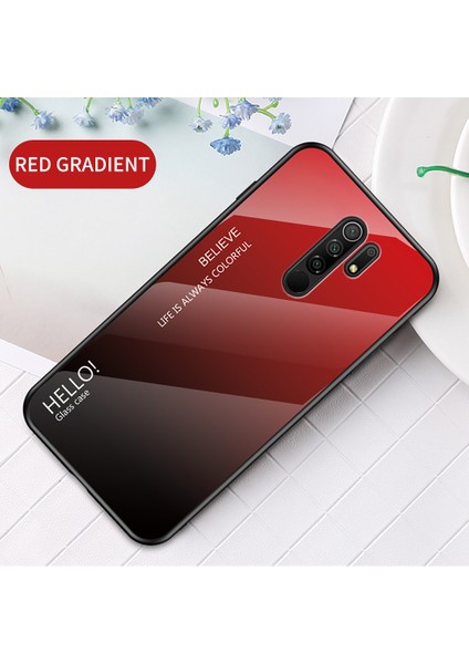 Xiaomi Redmi 9-Kırmızı/siyah Için Gradyan Renk Temperli Cam+Pc+Tpu Kombo Kasa (Yurt Dışından) fiyatları
