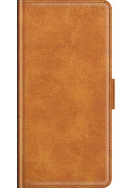 Pu Deri Tam Koruma Cüzdan Kapak Stand Stand Kılıfı Xiaomi Redmi Için Manyetik Çift Tokalı 10 Prime/redmi 10-Brown (Yurt Dışından)