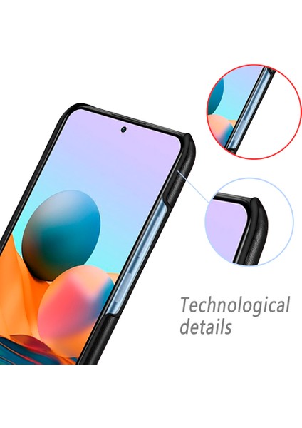 Çılgın At Doku Telefon Kılıfı Anti Scratch Deri Kaplamalı Pc Kabuğu Xiaomi Redmi Note 10 Pro 4g (Hindistan)/note 10 Pro 4g (Global)/note 10 Pro Max-Red (Yurt Dışından) fiyatları