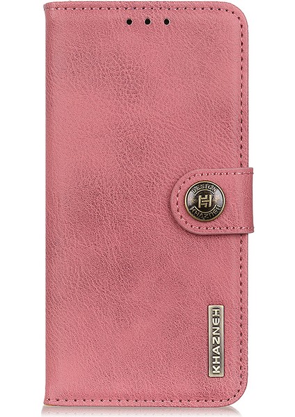 Khazneh Manyetik Toka Tasarım Cüzdanı Pu Deri Telefon Standı Kabuklu Xiaomi Redmi Note 10 Pro-Pink Için (Yurt Dışından)