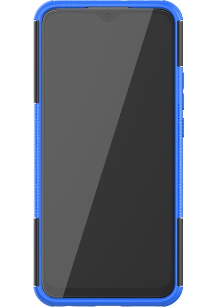 Xiaomi Redmi 9-Blue Için Kickstand Koruyucu Kabuklu Anti-Slip Pc+Tpu Kapak (Yurt Dışından)