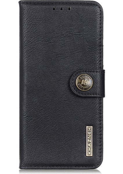 Khazneh Manyetik Toka Tasarım Cüzdanı Pu Deri Telefon Standı Kabuklu Xiaomi Redmi Note 10 Pro-Black (Yurt Dışından) fırsatları