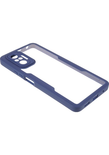 Anti-Drop Tam Koruma Pet Ekran Filmi+Acrililik+Tpu Telefon Kılıfı Xiaomi Redmi Note 10 Pro 4g (Hindistan)/note 10 Pro 4g (Global)/note 10 Pro Maks-Mavi (Yurt Dışından) modelleri
