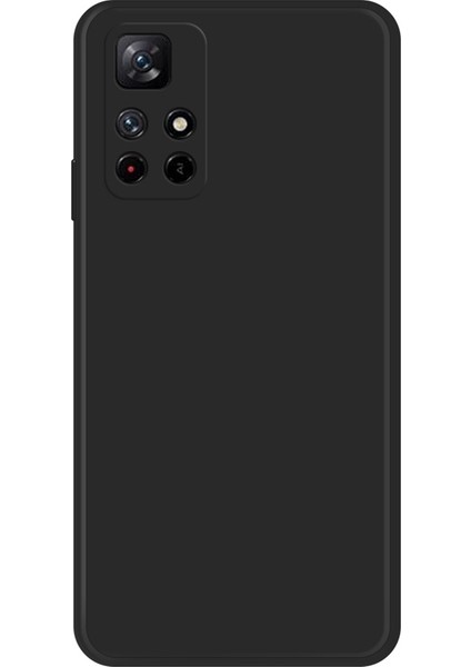 Xiaomi Poco M4 Pro 5g Için Yumuşak Tpu Kılıfı, Mikrofiber Astar Ka Düz Kenarlı Telefon Arka Kapak Black (Yurt Dışından)