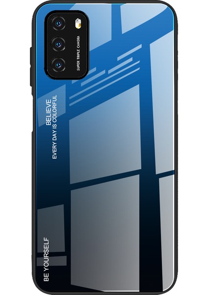 Xiaomi Poco M3 Pc+Tpu Combo Kapak Mavisi/siyah Için (Yurt Dışından)