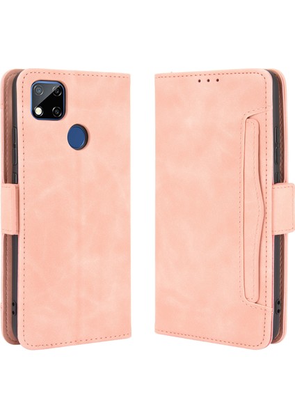 Pu Deri Cüzdan Stand Kapak Kılıfı Xiaomi Redmi 9 (Hindistan)/xiaomi Redmi 9c/redmi 9c Nfc/redmi 10A-PINK (Yurt Dışından) fırsatları