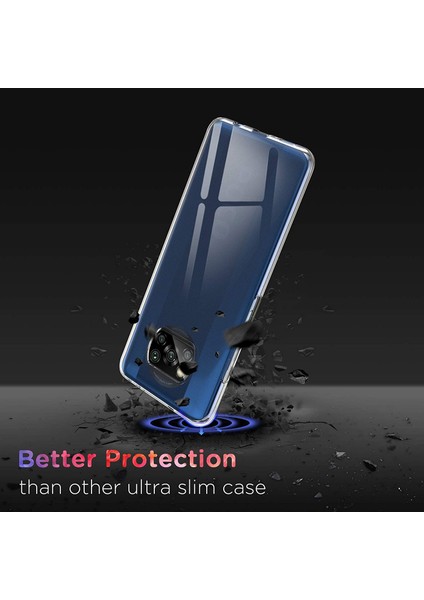 Xiaomi Poco X3 Nfc Önce Karşıtı Izleme See-Through Net Soft Tpu Kasa Kapağı (Yurt Dışından) modelleri